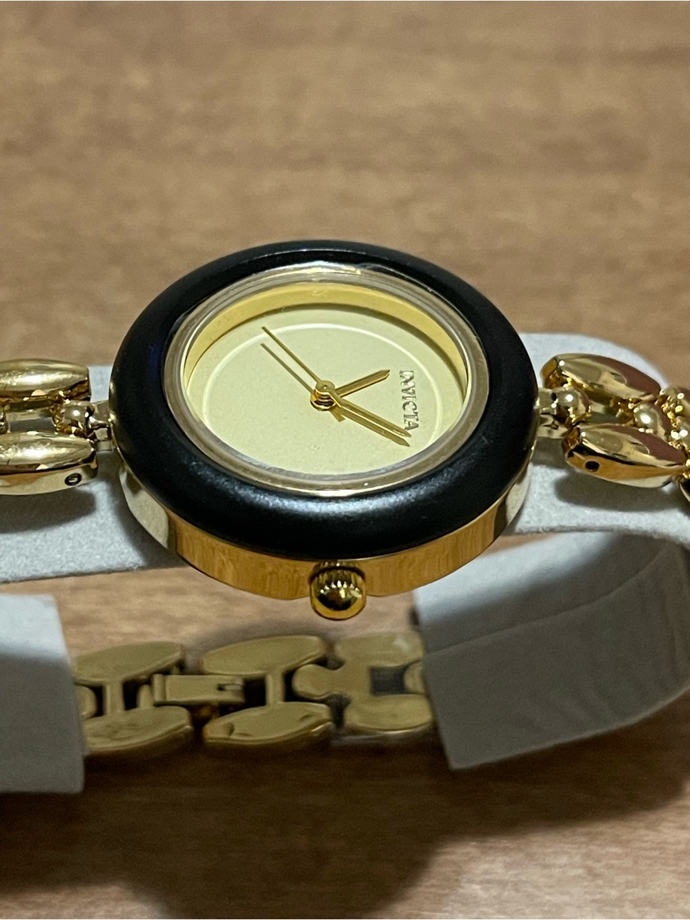 INVICTA Mayamar 6 Senses Interchangeable Bezel Lady 33mm Gold & Gold Dial New - Picture 2 of 11